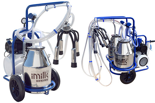 double bucket mobile milker