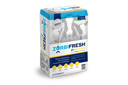 Zorbifresh active, Natural powdered animal bedding conditioner