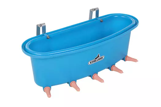 Stallion Non Compartment 5 Teat Oval Feeder