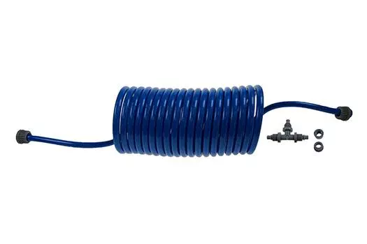 ATS406 Retractable Coil Blue with T Connector and 2 Nuts