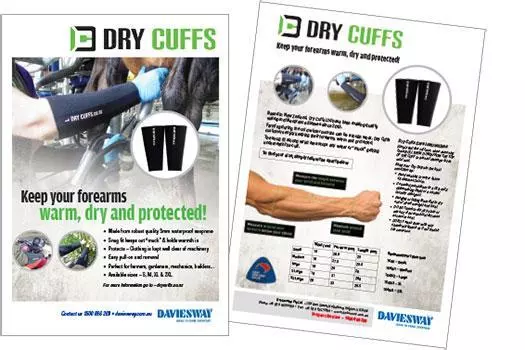 Dry Cuffs Flyer